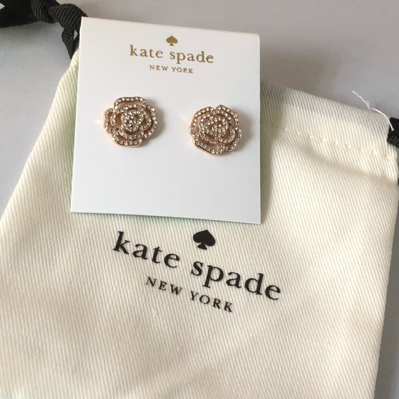 kate spade Jewelry - Kate Spade rose gold stud earrings